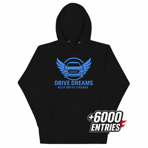 Unisex Hoodie Black - Blue Logo
