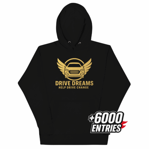 Unisex Hoodie Black - Gold Logo