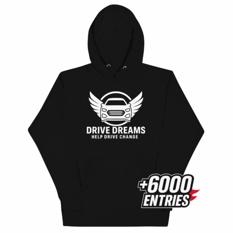 Unisex Hoodie Black - White Logo