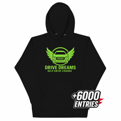 Unisex Hoodie Black - Green Logo