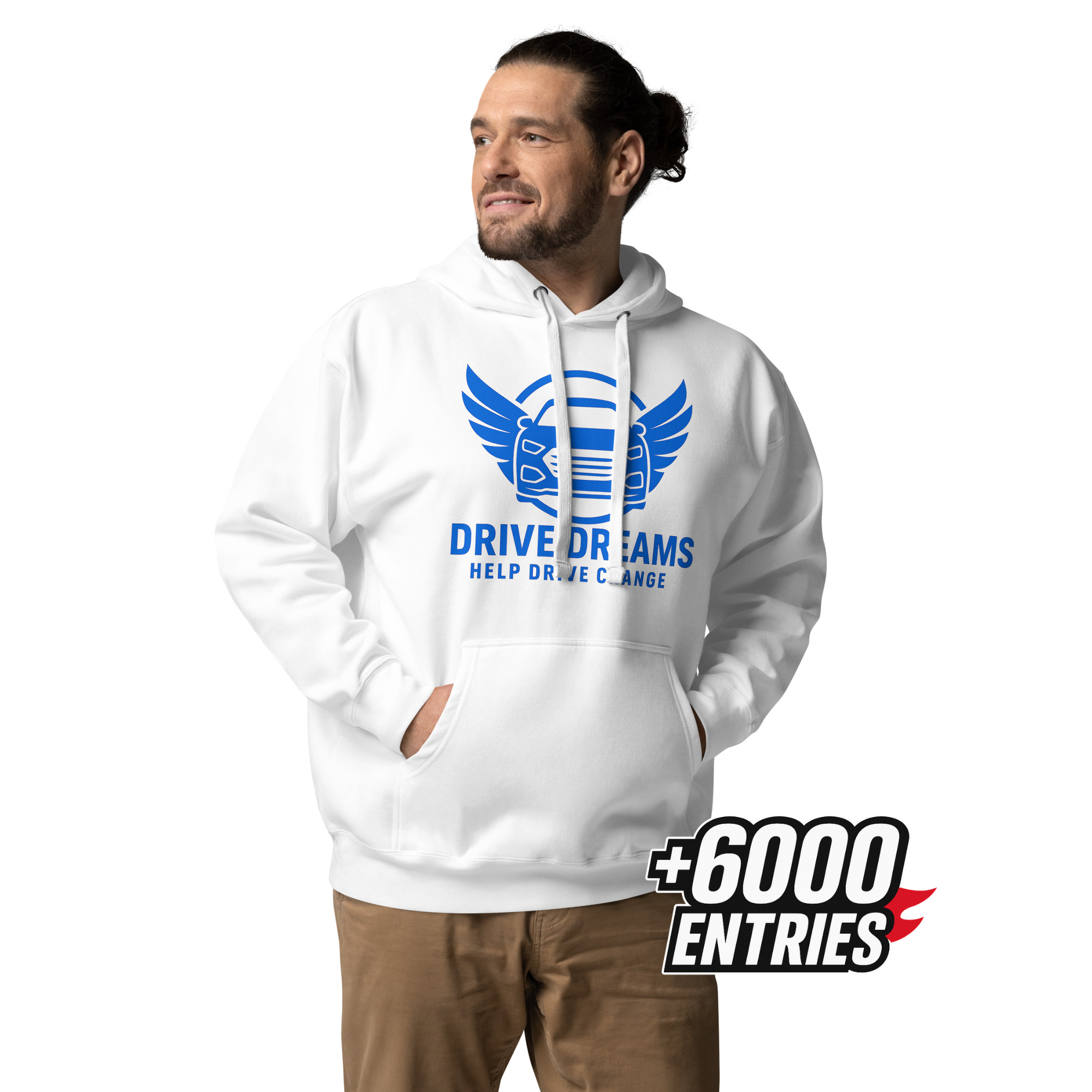 White Blue Front M