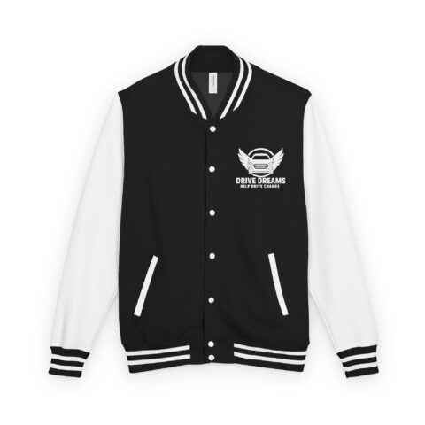 Drive Dreams Unisex Heavyweight Letterman Jacket - Help Drive Change