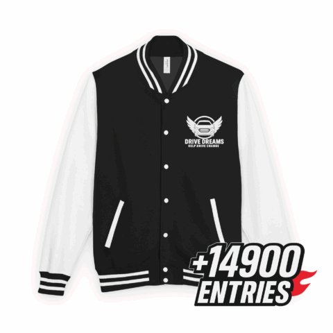 Drive Dreams Unisex Heavyweight Letterman Jacket - Help Drive Change