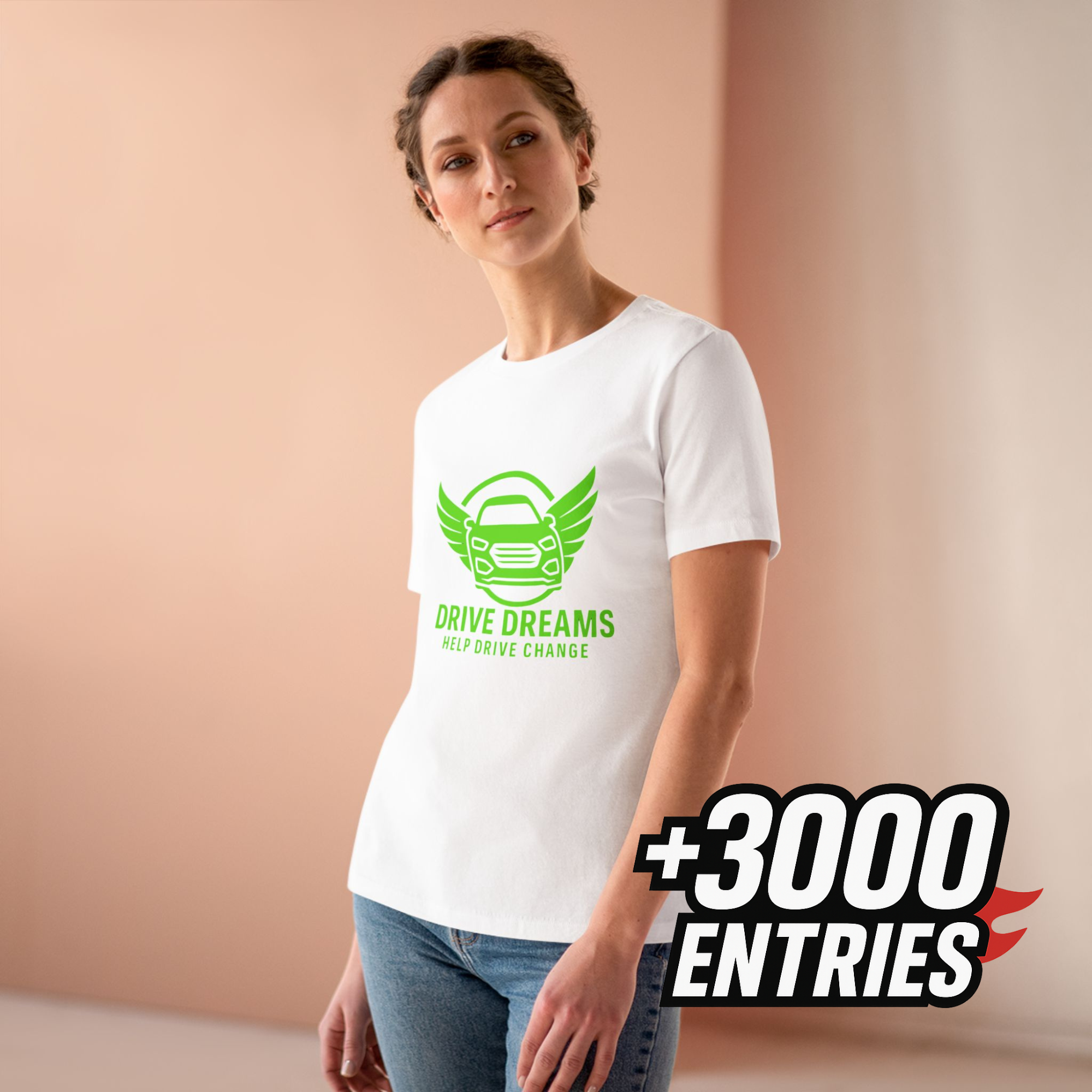 Women’s Cotton Tee Green Logo Misc